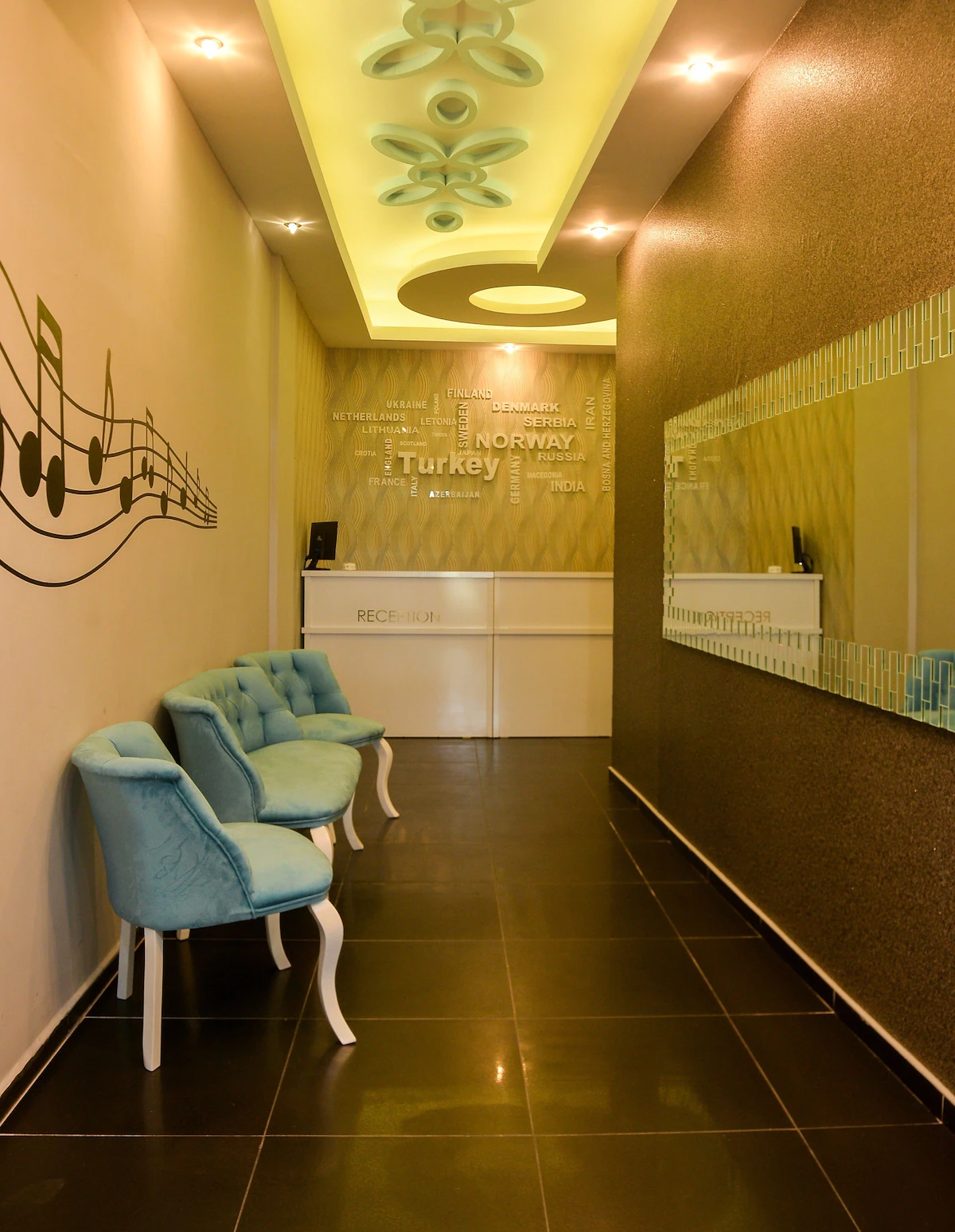 رسپشن و لابی هتل ملودی آنتالیا